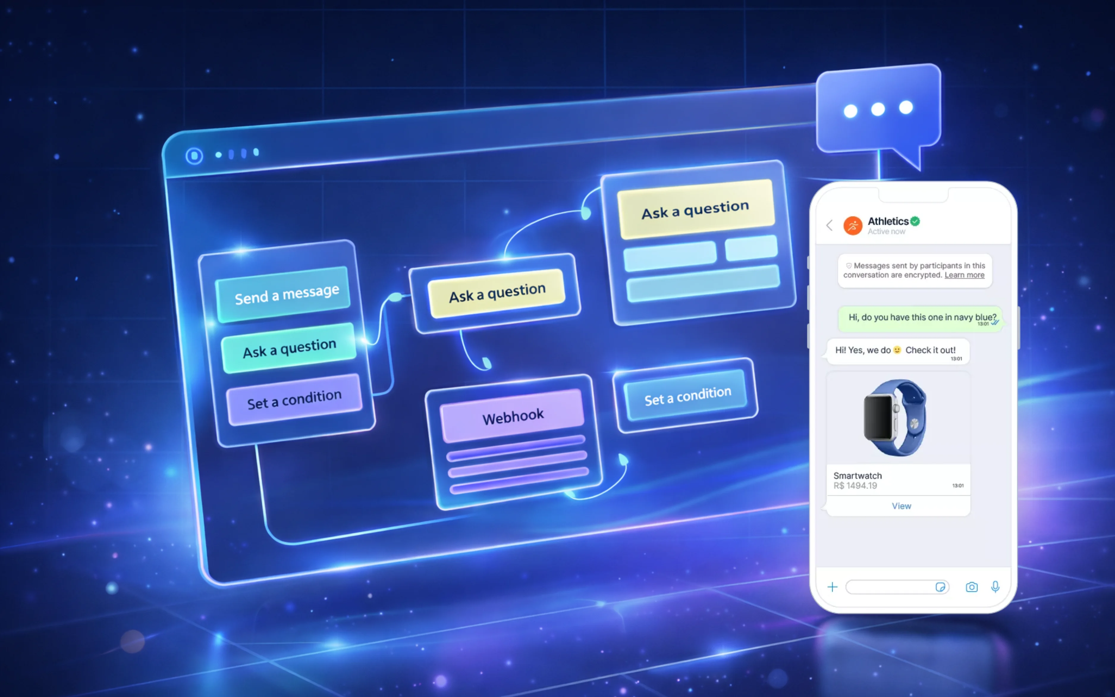 Build WhatsApp Chatbots Without Code - duochat.in WhatsApp automation