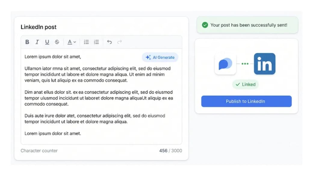 Instant LinkedIn Publishing
